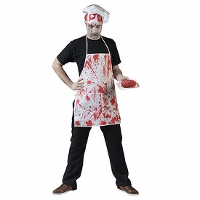 Bloederig schort   Verkleedkleding Halloween   voor volwassenen