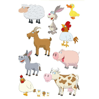 Boerderij dieren stickers   27x stuks   kinderstickers   stickervellen   knutselspullen