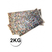 Boland Confetti   2x   1 kilo   multicolor   papier   versiering   feestdecoratie