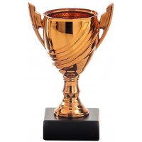 Bronzen trofee beker   eerste prijs   H13 cm   Sportprijs   Metaal