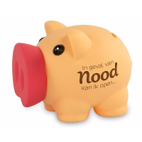 Cadeau spaarpot/Spaarvarken   In geval van nood..   10 Cm   Kinderen