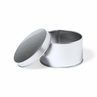 Cadeaudoosje   1x   metaal   zilver   8x5 cm   opbergblikjes   Bruiloft bedankjes