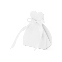 Cadeaudoosjes Bruid   Bruiloft bedankje   10x stuks   wit   7 x 9 cm