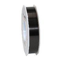 Cadeaulint   2,5 cm x 91 meter   zwart   satijn   sierlint   cadeaus inpakken