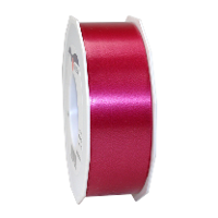 Merkloos Cadeaulint   4 cm x 91 meter   bordeaux rood   satijn   sierlint   cadeaus inpakken