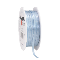 Cadeaulint Satijn   0.3 Cm x 50 meter   Lichtblauw   cadeaus inpakken   sierlint