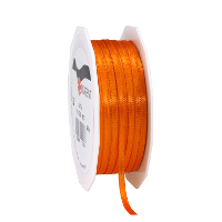 Cadeaulint Satijn   0.3 Cm x 50 meter   Oranje   cadeaus inpakken   sierlint