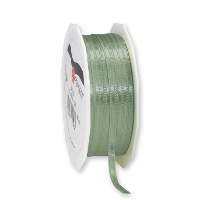 Cadeaulint Satijn   0.3 Cm x 50 meter   Salie groen   cadeaus inpakken   sierlint