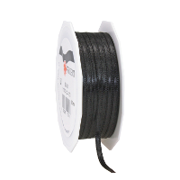 Cadeaulint Satijn   0.3 Cm x 50 meter   Zwart   cadeaus inpakken   sierlint