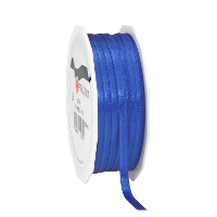 Cadeaulint Satijn   0.6 Cm x 50 meter   Blauw   cadeaus inpakken   sierlint