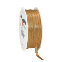 Cadeaulint Satijn   0.6 Cm x 50 meter   Brons   cadeaus inpakken   sierlint