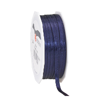 Cadeaulint Satijn   0.6 Cm x 50 meter   Donkerblauw   cadeaus inpakken   sierlint