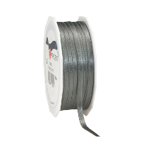 Cadeaulint Satijn   0.6 Cm x 50 meter   Donkergrijs   cadeaus inpakken   sierlint