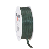 Cadeaulint Satijn   0.6 Cm x 50 meter   Donkergroen   cadeaus inpakken   sierlint