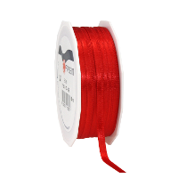 Cadeaulint Satijn   0.6 Cm x 50 meter   Rood   cadeaus inpakken   sierlint