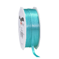 Cadeaulint Satijn   0.6 Cm x 50 meter   Turquoise   cadeaus inpakken   sierlint