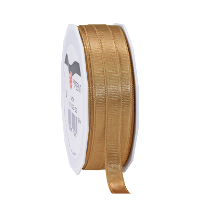 Cadeaulint Satijn   1 cm x 25 meter   brons   cadeaus inpakken   sierlint