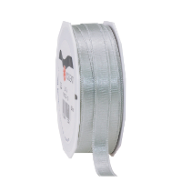 Cadeaulint Satijn   1 cm x 25 meter   grijs   cadeaus inpakken   sierlint