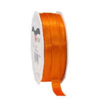 Cadeaulint Satijn   1 cm x 25 meter   oranje   cadeaus inpakken   sierlint