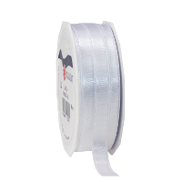 Cadeaulint Satijn   1 cm x 25 meter   wit   cadeaus inpakken   sierlint