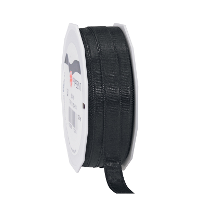 Cadeaulint Satijn   1 cm x 25 meter   zwart   cadeaus inpakken   sierlint