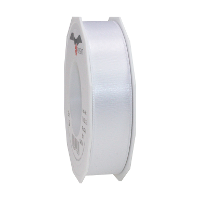 Cadeaulint Satijn   2.5 Cm x 25 meter   wit   cadeaus inpakken   sierlint