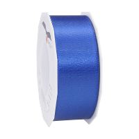 Cadeaulint Satijn   4 cm x 25 meter   blauw   cadeaus inpakken   sierlint