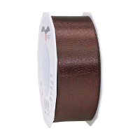 Cadeaulint Satijn   4 cm x 25 meter   bruin   cadeaus inpakken   sierlint