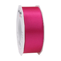 Cadeaulint Satijn   4 cm x 25 meter   fuchsia roze   cadeaus inpakken   sierlint