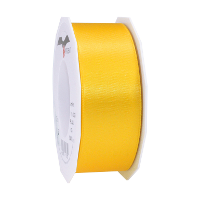 Cadeaulint Satijn   4 cm x 25 meter   geel   cadeaus inpakken   sierlint