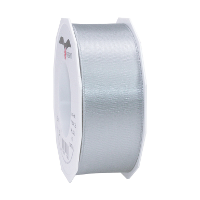 Cadeaulint Satijn   4 cm x 25 meter   grijs   cadeaus inpakken   sierlint