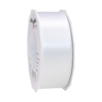 Cadeaulint Satijn   4 cm x 25 meter   wit   cadeaus inpakken   sierlint