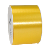 Cadeaulint/sierlint   geel   polypropyleen   9 cm x 91 meter   cadeaus inpakken   decoratie