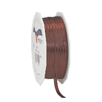Merkloos Cadeaulint/sierlint Satijn   0.3 Cm x 50 meter   Bruin   cadeaus inpakken   decoratie