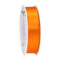 Merkloos Cadeaulint/sierlint Satijn   2.5 Cm x 25 meter   oranje   cadeaus inpakken   decoratie