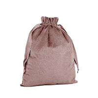 Cadeauzakje/opbergzakje met trekkoord   velvet   roze   24 x 17 cm   luxe