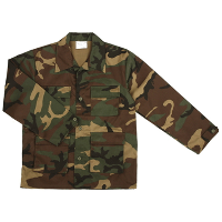 Camouflage jas   kinderen   leger verkleedkleding   woodland print