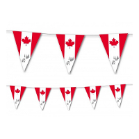 Canada vlaggenlijn   3,5 meter   papier   decoratie slinger   Feestartikelen/versiering