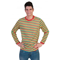 Carnaval shirt Dorus   gestreept   verkleedkleding   t shirt   lange mouw