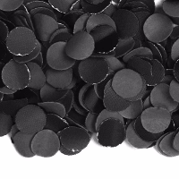 Carnaval strooi confetti zwart   papier   100 gram   feest decoratie confetti
