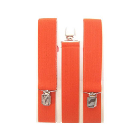 Carnaval/verkleed bretels   tot 120 cm   oranje   Carnaval kleding accessoires
