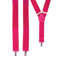 Carnaval/verkleed bretels   tot 120 cm   roze   Carnaval kleding accessoires