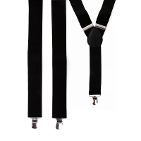 Carnaval/verkleed bretels   tot 120 cm   zwart   Carnaval kleding accessoires