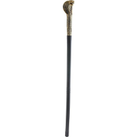 Carnaval verkleed graaf Dracula wandelstok   Egyptische scepter met slangenhoofd   82 cm