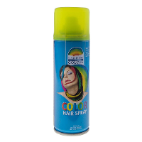 Carnaval verkleed haar verf   fluor geel   111 ml   haarspray   Haar kleuren   carnaval