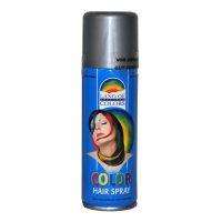 Carnaval verkleed haar verf/spray zilver 111 ml