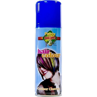 Carnaval verkleed haarverf/spray   blauw   125 ml   kinderen en volwassenen   makkelijk uitwassen