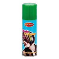 Carnaval verkleed haarverf/spray   groen   125 ml   kinderen en volwassenen   makkelijk uitwassen