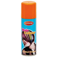 Carnaval verkleed haarverf/spray   oranje   125 ml   kinderen en volwassenen   makkelijk uitwassen
