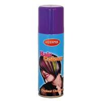 Carnaval verkleed haarverf/spray   paars   125 ml   kinderen en volwassenen   makkelijk uitwassen